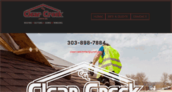 Desktop Screenshot of clearcreekroofing.com
