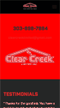 Mobile Screenshot of clearcreekroofing.com