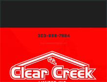 Tablet Screenshot of clearcreekroofing.com